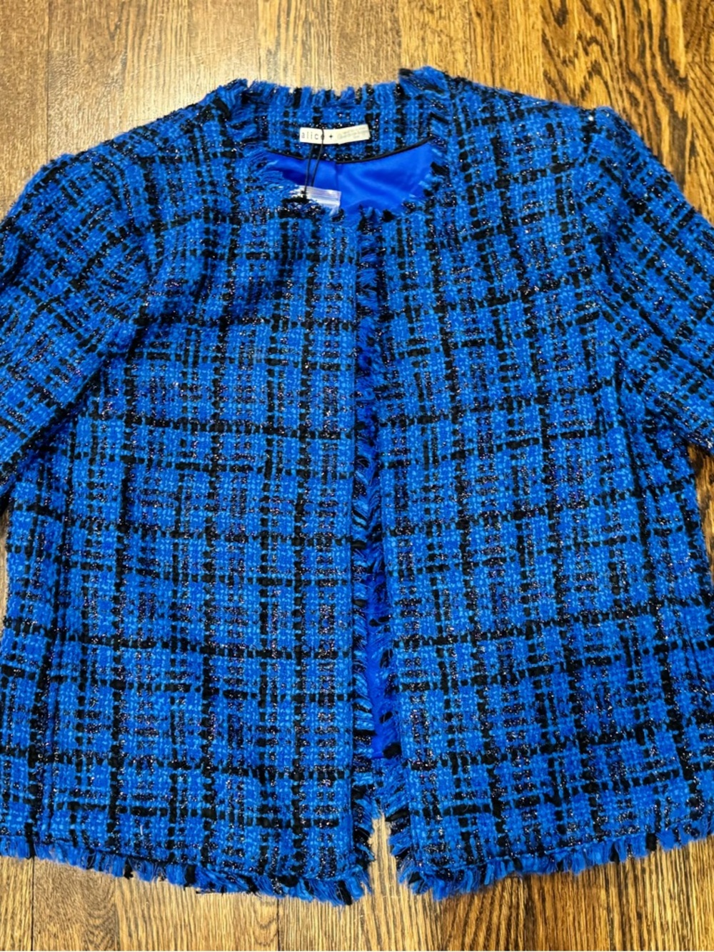 Alice + Olivia Blazer Size Medium Royalty Black